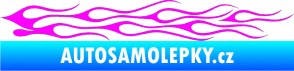 Samolepka Plameny 005 Fluorescentní růžová