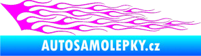 Samolepka Plameny 011 Fluorescentní růžová