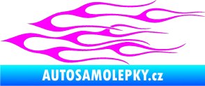 Samolepka Plameny 017 Fluorescentní růžová