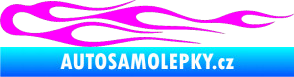 Samolepka Plameny 024 Fluorescentní růžová