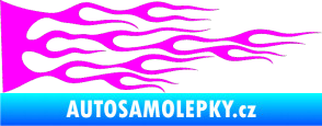 Samolepka Plameny 030 Fluorescentní růžová