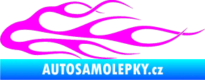 Samolepka Plameny 055 Fluorescentní růžová