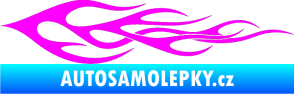 Samolepka Plameny 062 Fluorescentní růžová