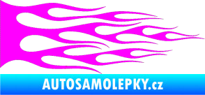 Samolepka Plameny 067 Fluorescentní růžová