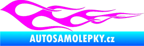 Samolepka Plameny 073 Fluorescentní růžová