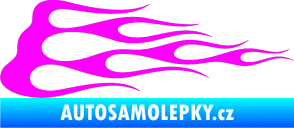 Samolepka Plameny 074 Fluorescentní růžová