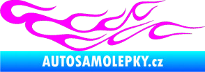 Samolepka Plameny 083 Fluorescentní růžová