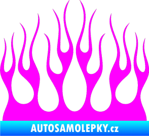 Samolepka Plameny 084 Fluorescentní růžová