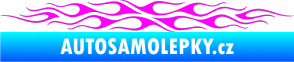 Samolepka Plameny 085 Fluorescentní růžová