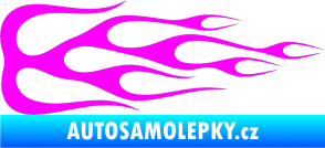 Samolepka Plameny 089 Fluorescentní růžová