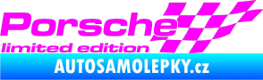 Samolepka Porsche limited edition pravá Fluorescentní růžová
