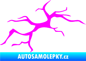 Samolepka Prasklina 001 Fluorescentní růžová