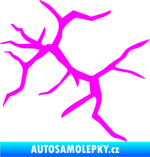Samolepka Prasklina 007 Fluorescentní růžová