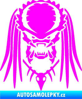 Samolepka Predátor 001  Fluorescentní růžová
