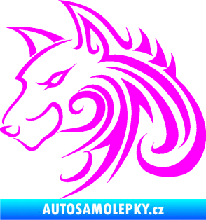 Samolepka Predator tattoo 001 levá Fluorescentní růžová