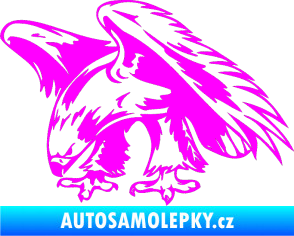 Samolepka Predators 001 levá orel Fluorescentní růžová