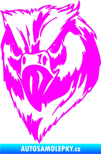 Samolepka Predators 002 levá Fluorescentní růžová