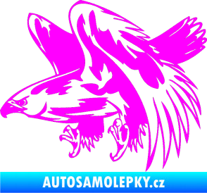 Samolepka Predators 034 levá Fluorescentní růžová