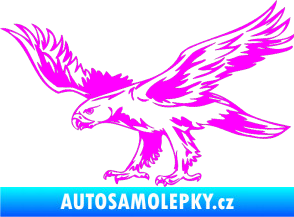Samolepka Predators 043 levá Fluorescentní růžová