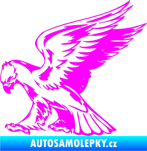 Samolepka Predators 072 levá Fluorescentní růžová
