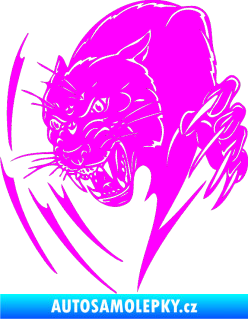 Samolepka Predators 111 levá puma Fluorescentní růžová