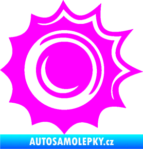 Samolepka Průstřel 003 levá Fluorescentní růžová