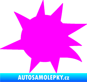 Samolepka Průstřel 004 levá Fluorescentní růžová