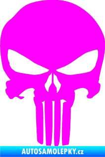 Samolepka Punisher 001 Fluorescentní růžová