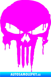 Samolepka Punisher 003 Fluorescentní růžová