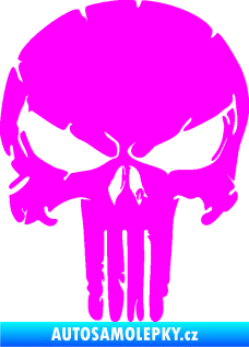 Samolepka Punisher 004 Fluorescentní růžová