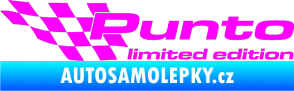 Samolepka Punto limited edition levá Fluorescentní růžová