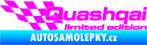 Samolepka Quashqai limited edition levá Fluorescentní růžová