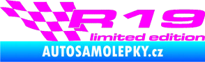 Samolepka R19 limited edition levá Fluorescentní růžová