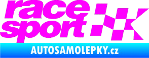 Samolepka Race sport Fluorescentní růžová
