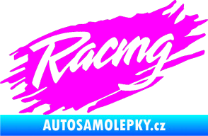 Samolepka Racing 002 Fluorescentní růžová