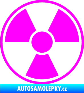 Samolepka Radioactive 003 Fluorescentní růžová