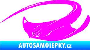 Samolepka Rejnok 002 levá Fluorescentní růžová