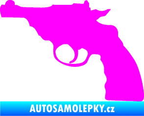 Samolepka Revolver 001 levá Fluorescentní růžová