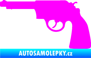 Samolepka Revolver 002 levá Fluorescentní růžová