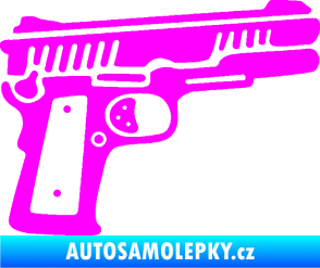 Samolepka Revolver 003 pravá Fluorescentní růžová