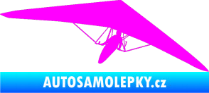 Samolepka Rogalo 001 pravá Fluorescentní růžová