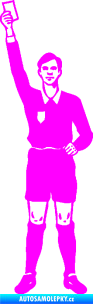 Samolepka Rozhodčí 002 levá Fluorescentní růžová