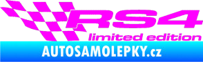 Samolepka RS4 limited edition levá Fluorescentní růžová