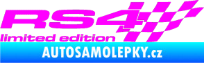Samolepka RS4 limited edition pravá Fluorescentní růžová