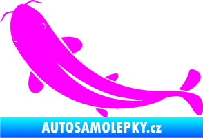 Samolepka Ryba 001 levá Fluorescentní růžová