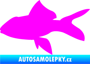 Samolepka Ryba 002 levá Fluorescentní růžová
