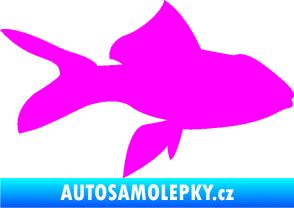 Samolepka Ryba 002 pravá Fluorescentní růžová