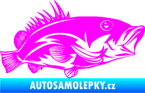 Samolepka Ryba 004 pravá Fluorescentní růžová