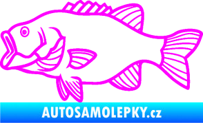 Samolepka Ryba 015 levá Fluorescentní růžová