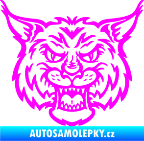 Samolepka Rys 001 Fluorescentní růžová